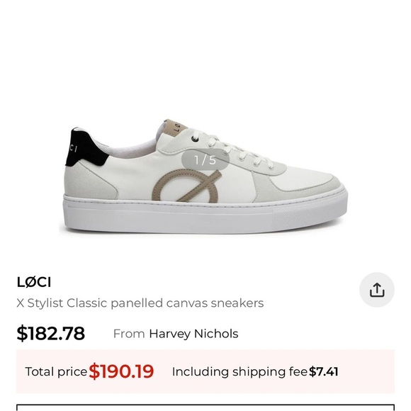 Loci Shoes - Loci Women X Stylist Classic Panelled Canvas Sneaker Style Seven Sz EUR 37 (6.5)